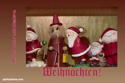 Weihnachtskarte Weihnachtsmann, Nikolaus, Santa Claus